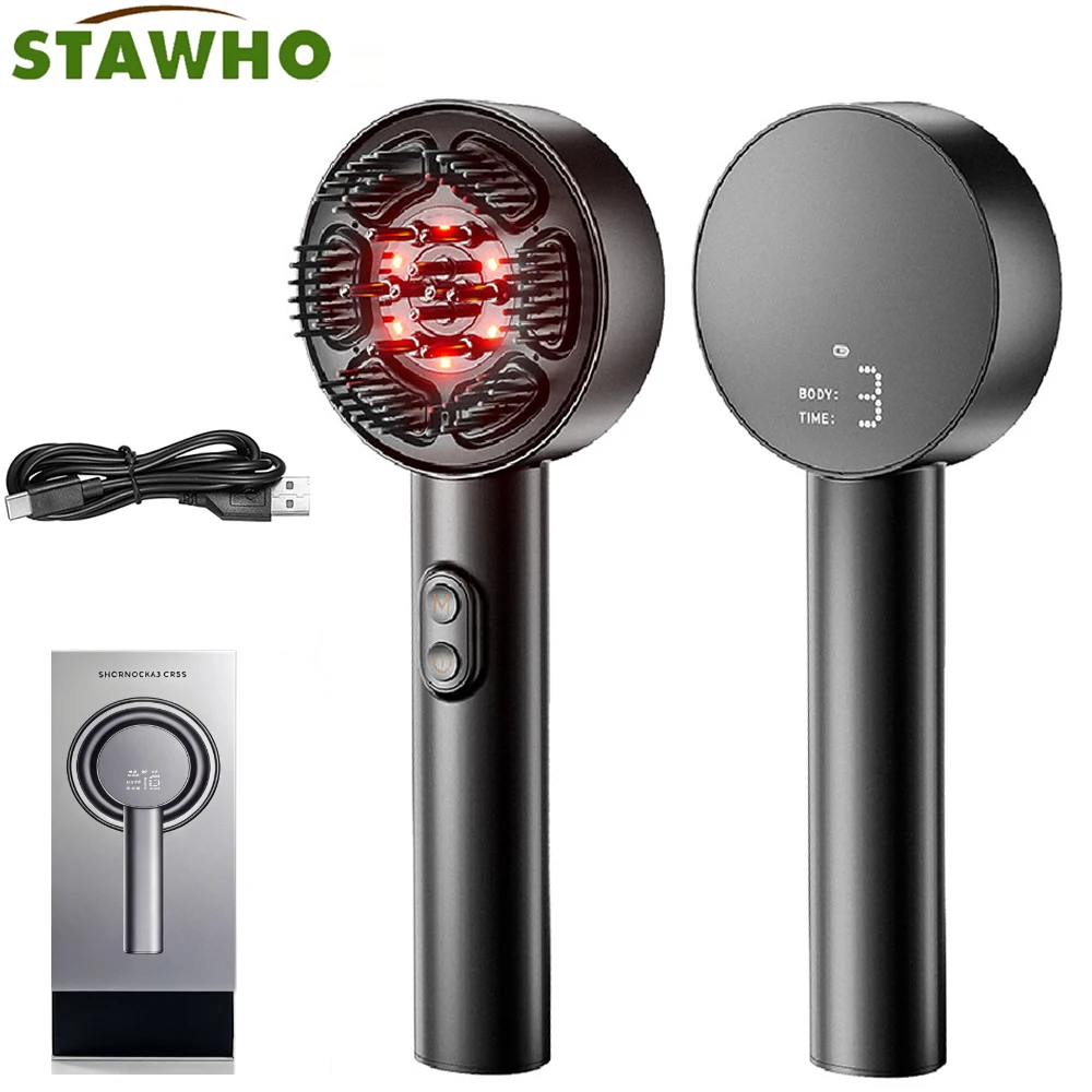 3-in-1 Electric Scalp Massager&Applicator,Rechargeable Kneading Scalp Brush,Portable Head Massager for All Hair Types,HomeTravel