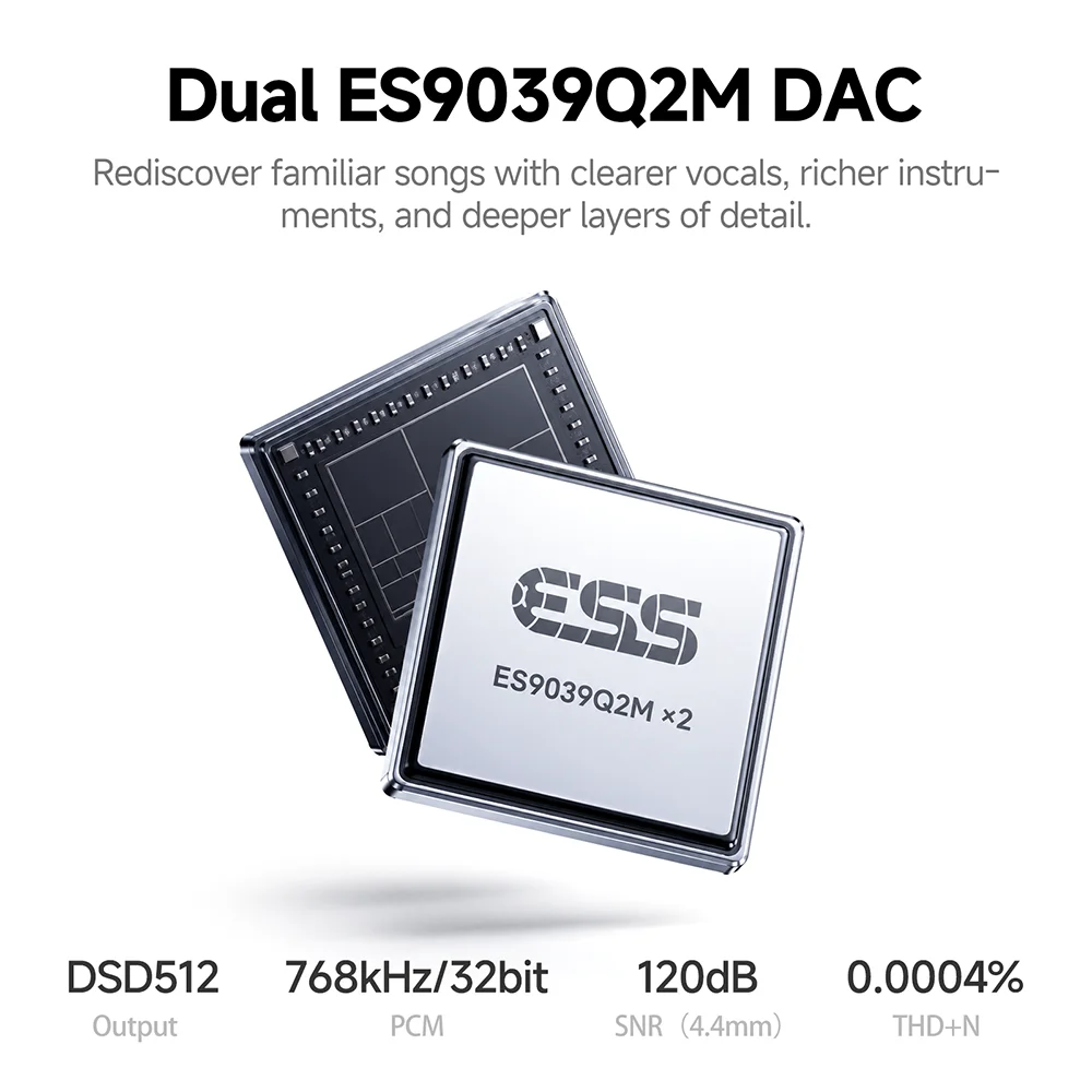 ZIIZOO DA70 Power Amplifier With Decoding Headphone Amplifier Function High-Resolution Audio DAC 120Wx2 4Ohm High-Power Output