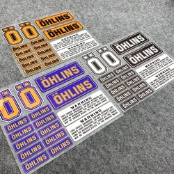 For OHLINS Racing Suspension Shock Motorcycle Accessories Decals Reflective Sticker Modification decoration Waterproof