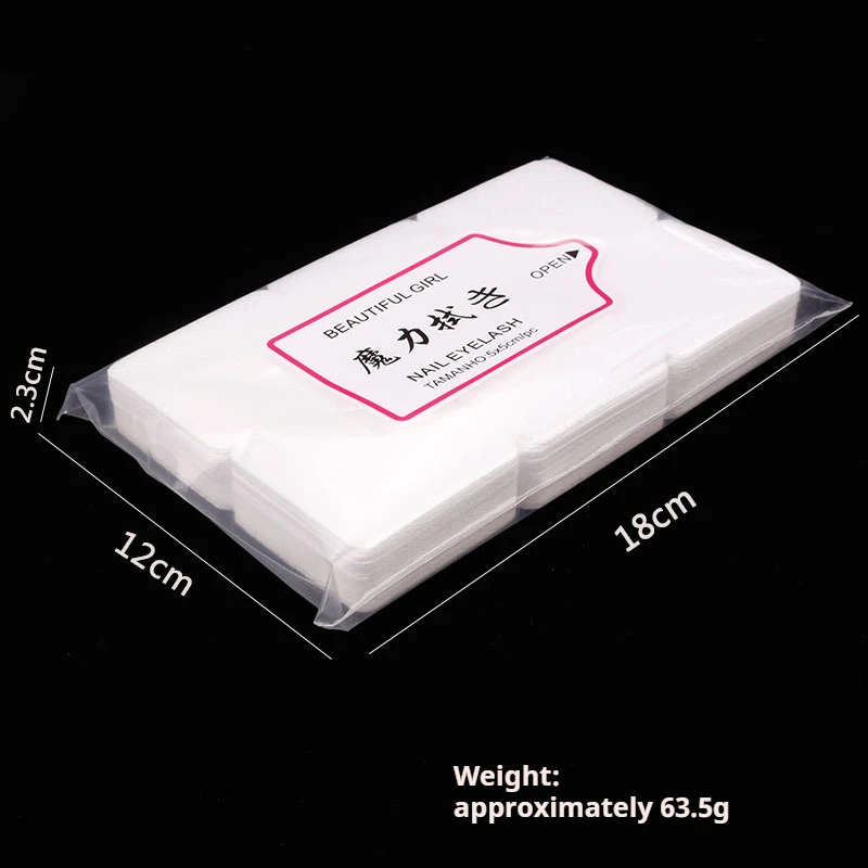 Lint Free Nail Wipes 300/540/1000pcs Nail Supplies Nail Polish Remover Wipes Absorbent Soft Removal Tool for Nail Art