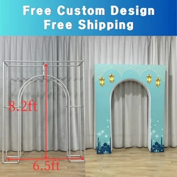3D Arch Backdrop Aluminium Stands, Stable and Sturdy, for Birthday Party, Baby Showers, Wedding Balloon Decoration