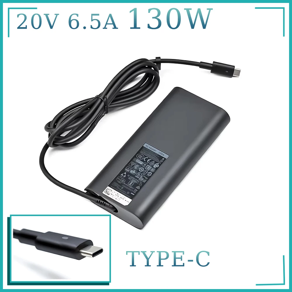 

130W USB-C Type C 20V 6.5A Laptop Adapter For Dell XPS 15 9570 9575 DA130PM170 HA130PM170 HA130PM130 AC Power Supply Charger