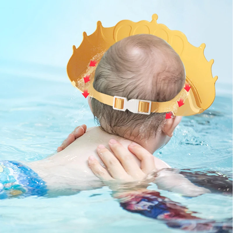 Shampoo Hat For Newborns Baby Hat Adjustable Shower Cap Baby Bath Kids Ear Protection Safe Shower Accessories Visor For Swimming