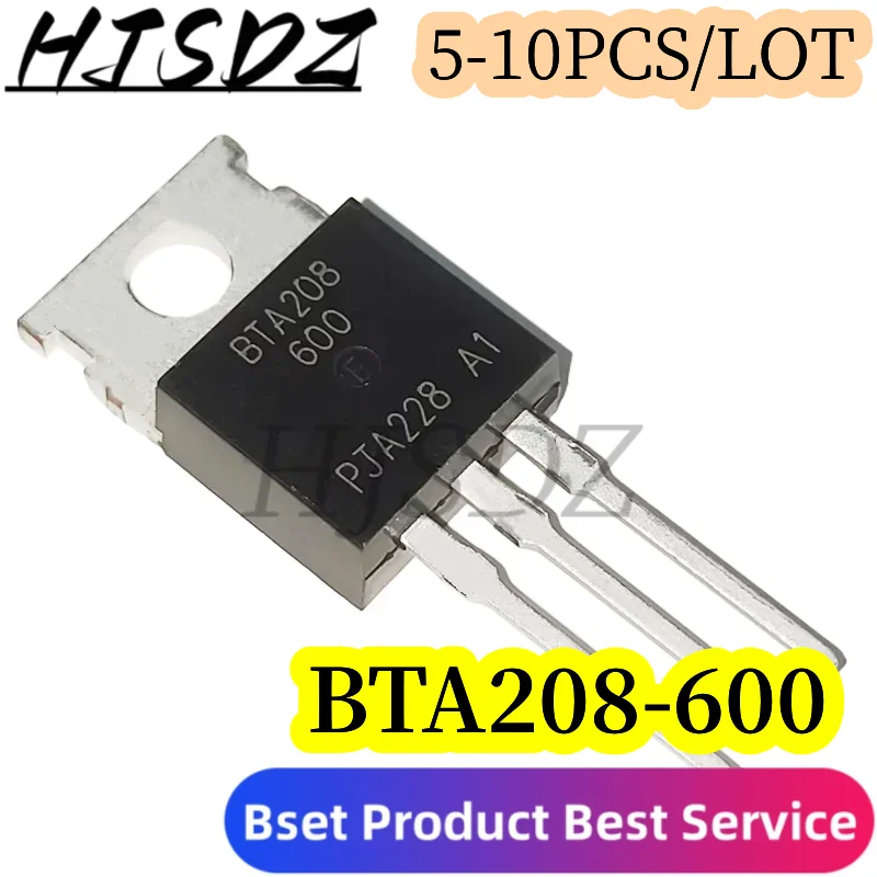 5-10PCS/LOT  BTA208 TO-220 600V 8A BTA208-600 BTA208-600B BTA140-600  BTA140-800