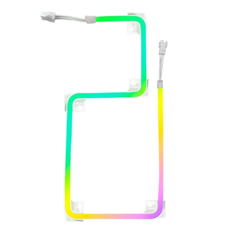 

AB41-ATP-M5 RGB неоновая световая лента для шасси ARGB светодиодная подсветка корпуса компьютера 550 мм 5 В 3PIN AURA адресуемая синхронизация