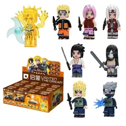 Keeppley Cartoon Anime Building Blocks Uzumaki Naruto Shippuden Assembly Model Ornaments Toys Boys Holiday Gift Collection