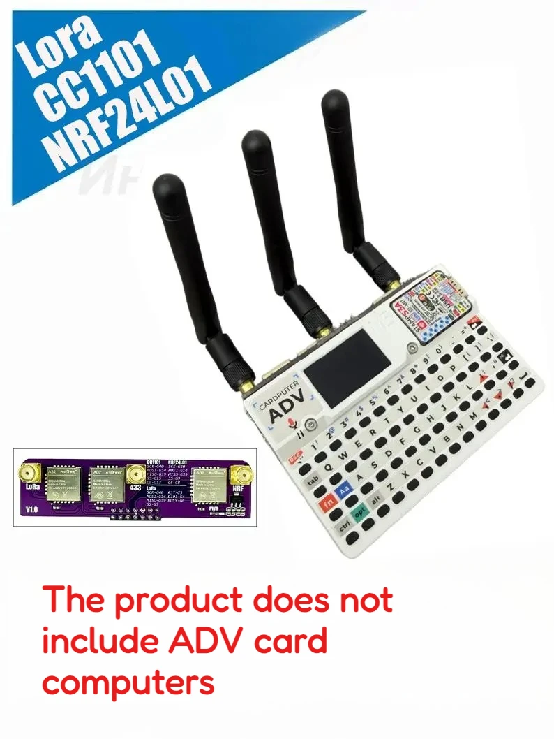 Compatible con los accesorios del módulo M5Stack Cardputer ADV, incluyendo las funciones LoRa, CC1101, NRF24L01