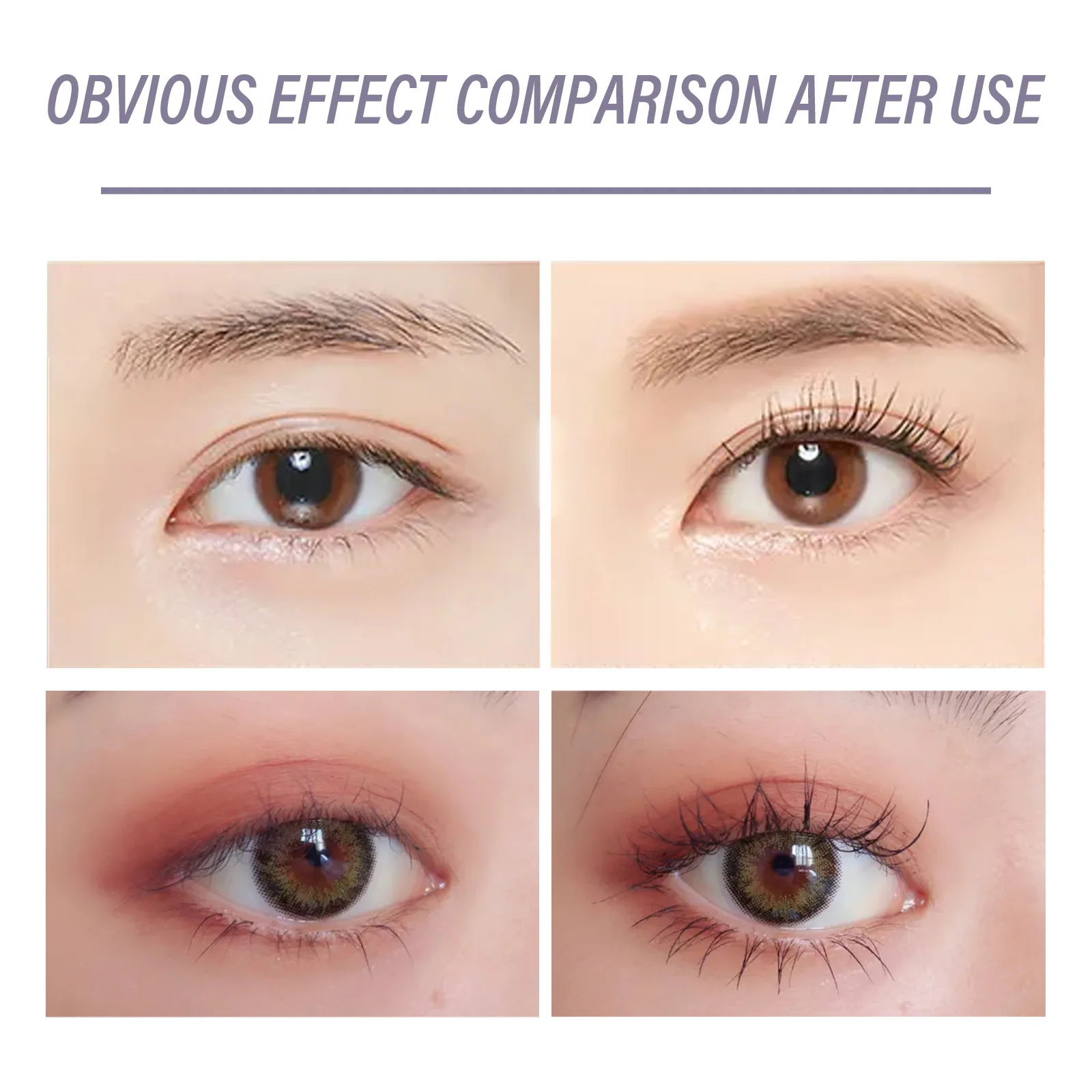 Mascara arricciante Allungamento Styling duraturo Estensione ciglia Volume naturale Ispessimento ciglia Fibra di seta Trucco impermeabile 4g