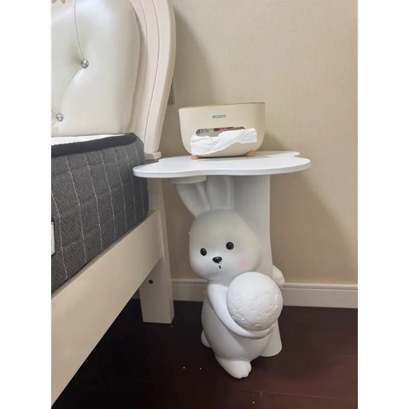 Cute Bear Resin Side Table Living Room End Table Cartoon Nightstand Creative Sofa Side Table Funky Furniture Large Piggy Bank