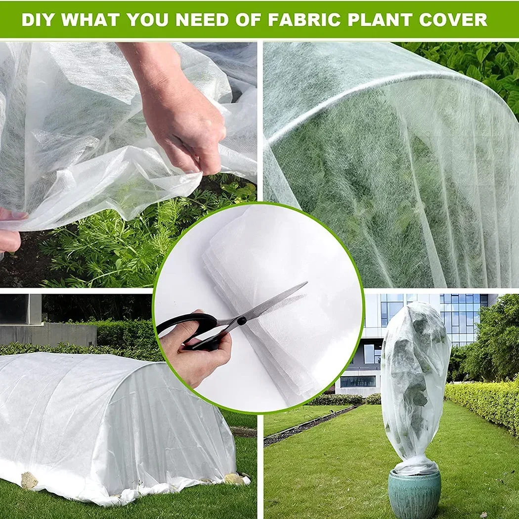 1 Pcs Plant Protection Cover From Birds Insects 5 X 33 FT Winter Frost Protection Cover Garden Tools Accessories