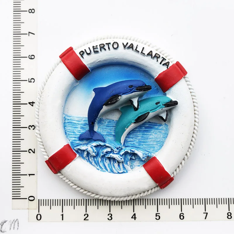 Puerto Vallarta  Fridge Magnet,Creative,Travel,Commemorate,Crafts,3D,Ornaments,Magnetism,Resin Material,Refrigerator Stickers