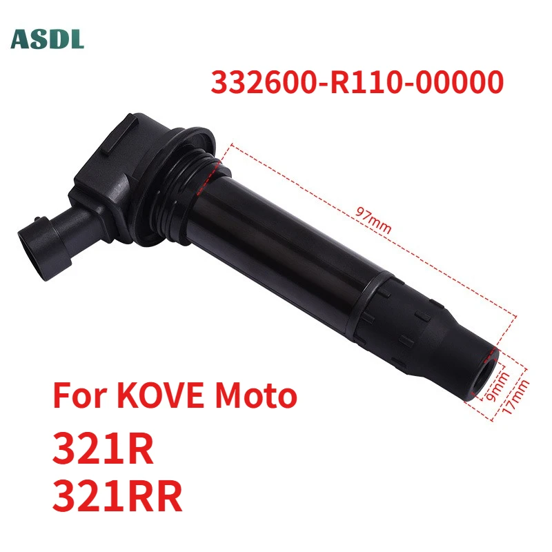 

For KOVE Moto 321R 321RR 332600-R110-00000 Motorcycle Ignition Coil Spark Plug High Pressure Voltage Cap 321 RR