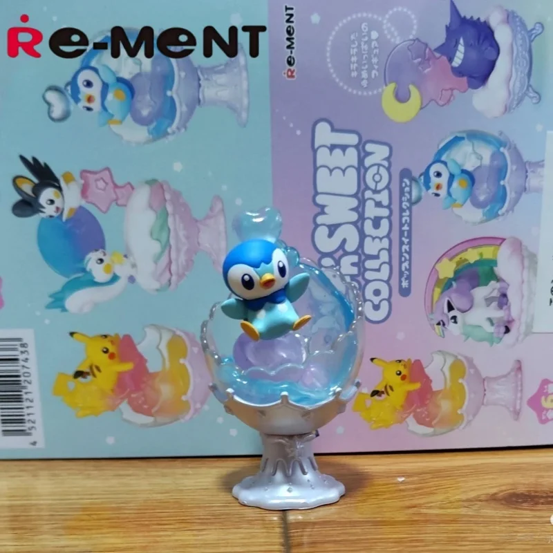 إعادة مينت البوكيمون مشهد مصغر الحلي صندوق أعمى كأس أرقام Ponyta Gengar Pachirisu Emolga دمية نموذج لعب للأطفال هدايا