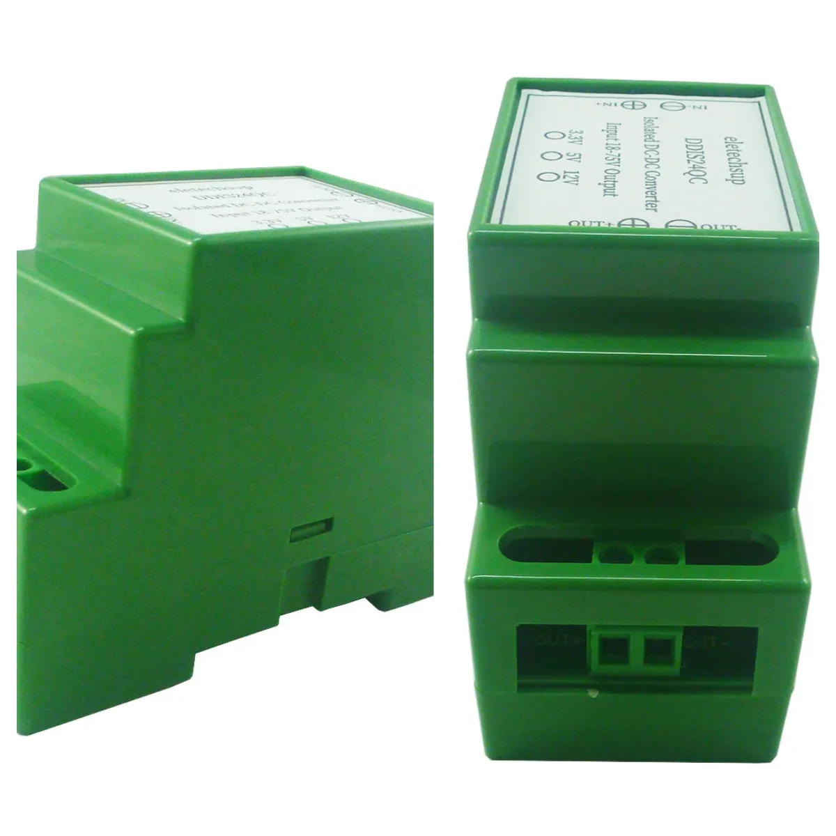 

15W DC 24V 36V 48V to 12V 5V 3.3V DIN Rail Isolated Power Supply Module DC-DC Buck Converter for PLC RS485 IO Relay LED