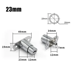 Glass Lock Sliding Door Lock Closet Showcase Furniture Cylinder Head Plunger Lock With Keys Display Cabinet Door Locks Furniture