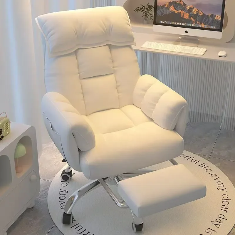 Ergonomic Swivel Gaming Chair with Backrest for Home Office Desk Dorm Bedroom Comfortable Computer Seat