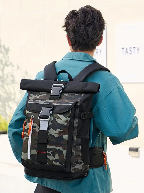 Cycling and touring functional backpack 19 inch (height about 48cm) trekking backpack, fashionable casual backpack