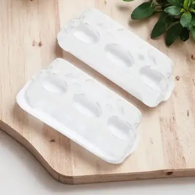 

2Pcs Transparent Egg Shaped Storage Box Refrigerator Egg Case Reusable Cartons Kitchen Organizer Fridge Trays Fridge Trays