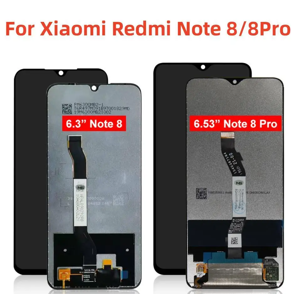 

6.53" For Xiaomi Redmi Note 8 Pro LCD Display Touch Screen Digitizer For Xiaomi Redmi Note 8 LCD Replacement Parts