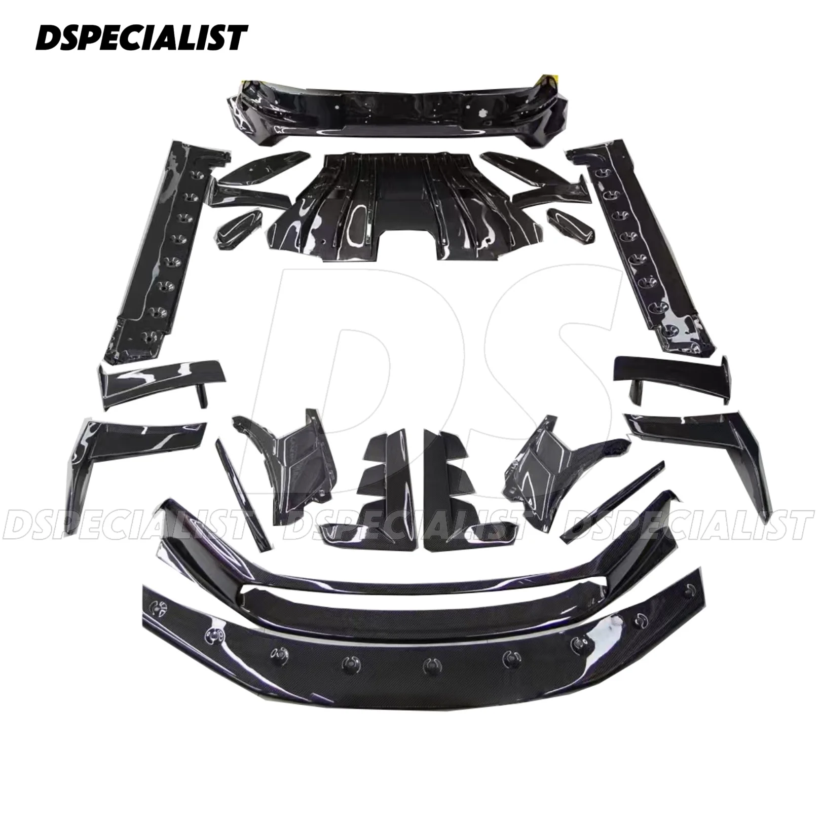 OEM Style Dry Carbon Fiber Body kit For Porsche GT3Rs 911 992 Side skirts Diffuser Bummper