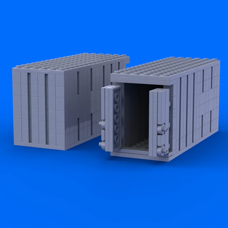 نموذج سيارة المدينة MOC قوالب بناء حاوية شحن صغيرة وحدات التكنولوجيا هدايا العيد للأطفال تجميع اللعب البدلة #2