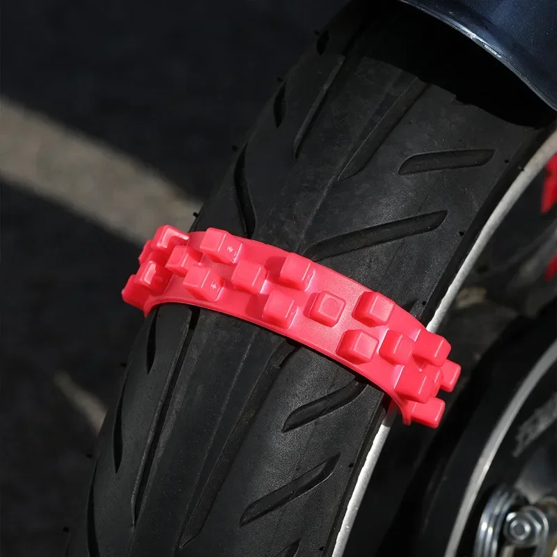 1/3PCS Universal Anti-slip Tie Emergency Safety Belt Snow Chains Winter Tyres Reusable Ties Motorcycle Car Bike Wheel Tire Chain