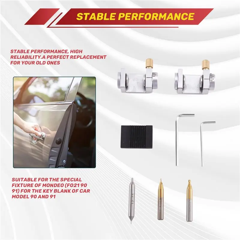 ABJN-Tibbe Key Machine For Mondeo Ford Jaguar Car Locksmith Key Clamp Car Key Blank Fixture