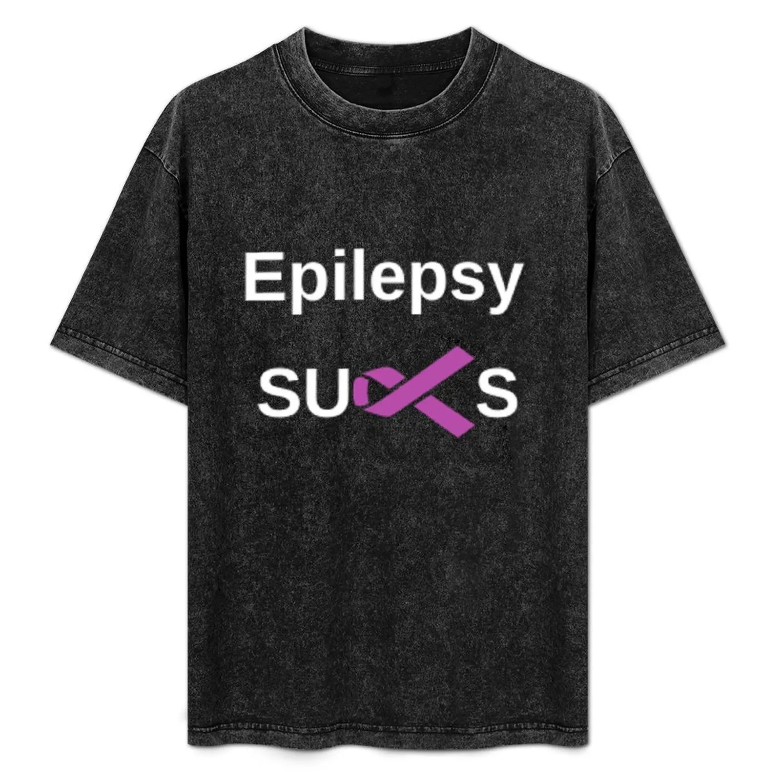 

end epilepsy for a seizure free life epilepsy sucks T-Shirt Casual Everyday Short Sleeve T-Shirt