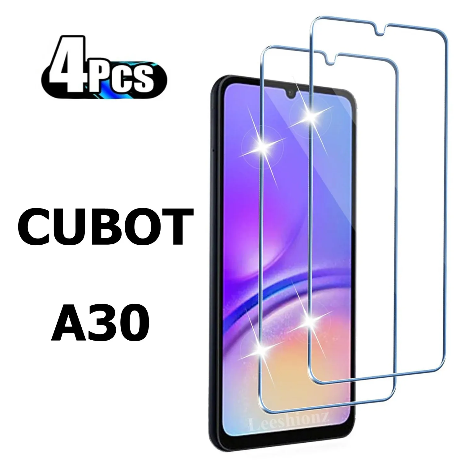 

9H tempered glass screen protector for CUBOT A30 2/4Piece