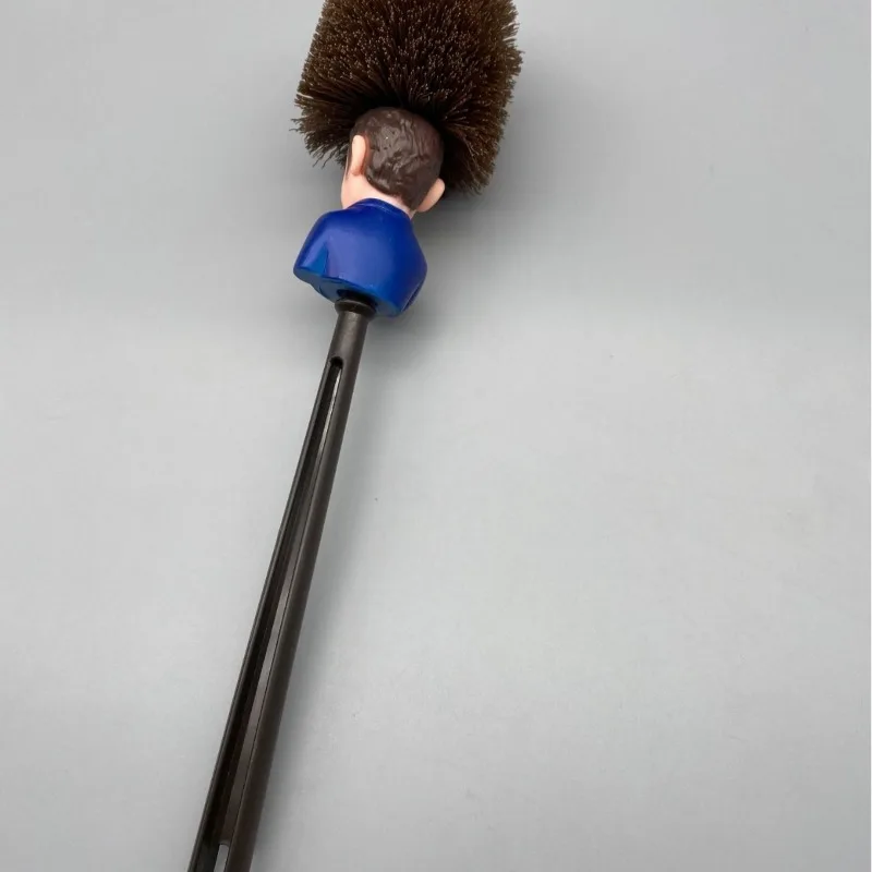 Creative Toilet Brush with Holder Funny President Doll Design Bathroom Decor Cleaning Tool Novelty Washroom Accessory Household - view 4