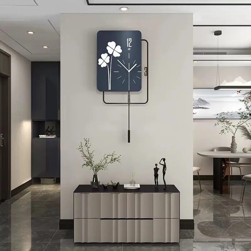 

New Minimalist Wall Clock Living Room Background Decoration Painting Clock Hanging on the Wall Home Personalized Creative Clock