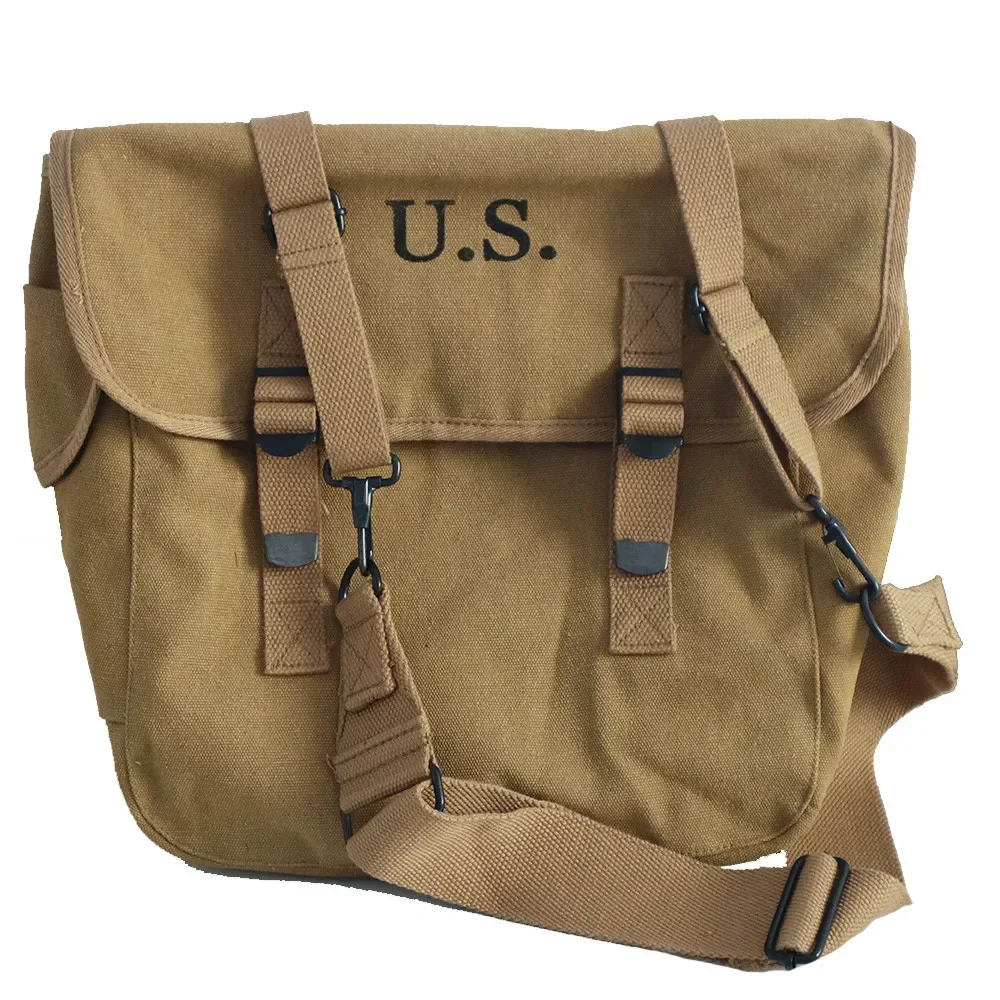 WW2 M1936 US Uniform Tactical Backpack American Soldier Gear Combination Vintage Khaki Color Kit Bag Classic Soldier Equipment