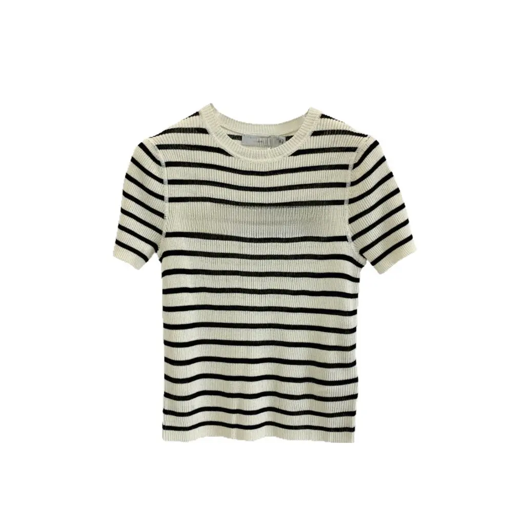 

High-End Summer Top Di Home Linen Silk Knitted Sweater Small Fragrance Style Luxury Feel Women's Fashion Open Cardigan