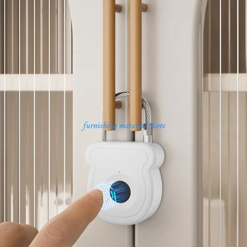 

Y5GD Antitheft Intelligent Lock Waterproof Rechargeable Padlock Keyless Security Lock