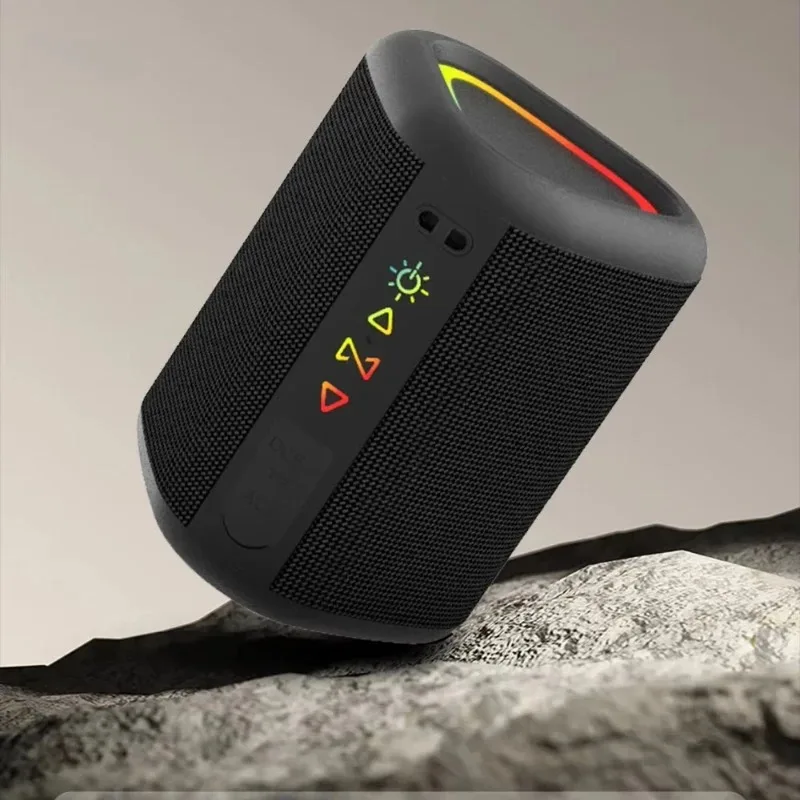 

【Best-selling】Newly Upgraded Portable Outdoor Travel Party Speaker Speaker, IPX7 Waterproof, Enhanced Bass, Color Light Emittin