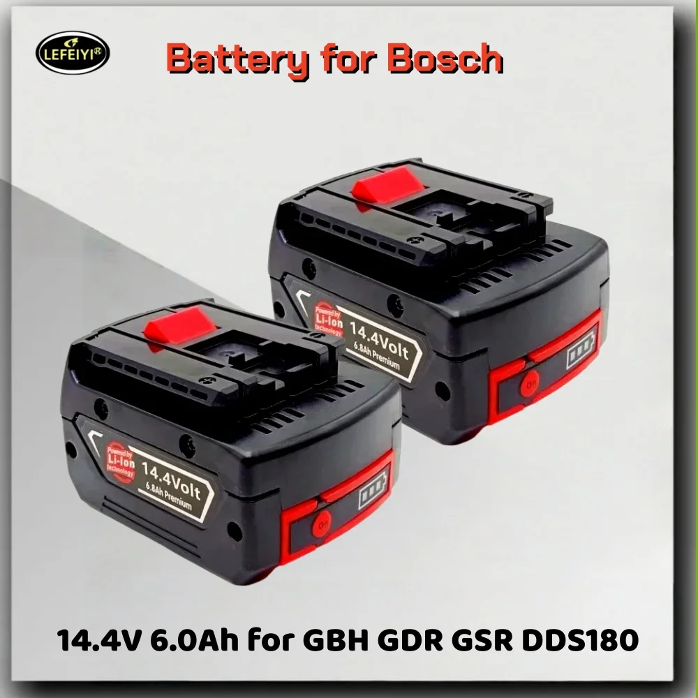 Original Rechargeable Battery for Bosch Power tool 14.4V 6.0Ah for GBH GDR GSR DDS180 BAT614G (KC) R