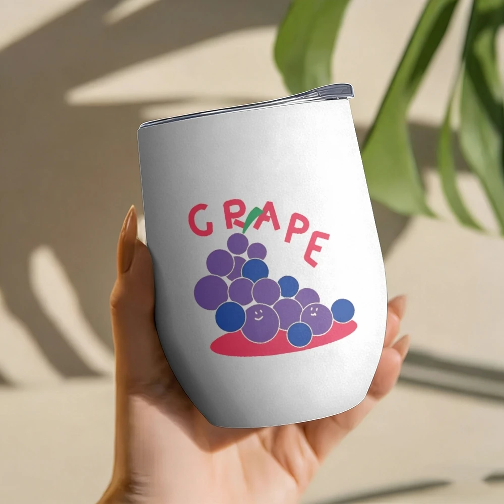 

Cute Anime Fruit Vacuum Flasks 12oz Insulated with Lid Double Wall Vacuum Stainless Steel Cup Hot & Cold Drink Mug Gift