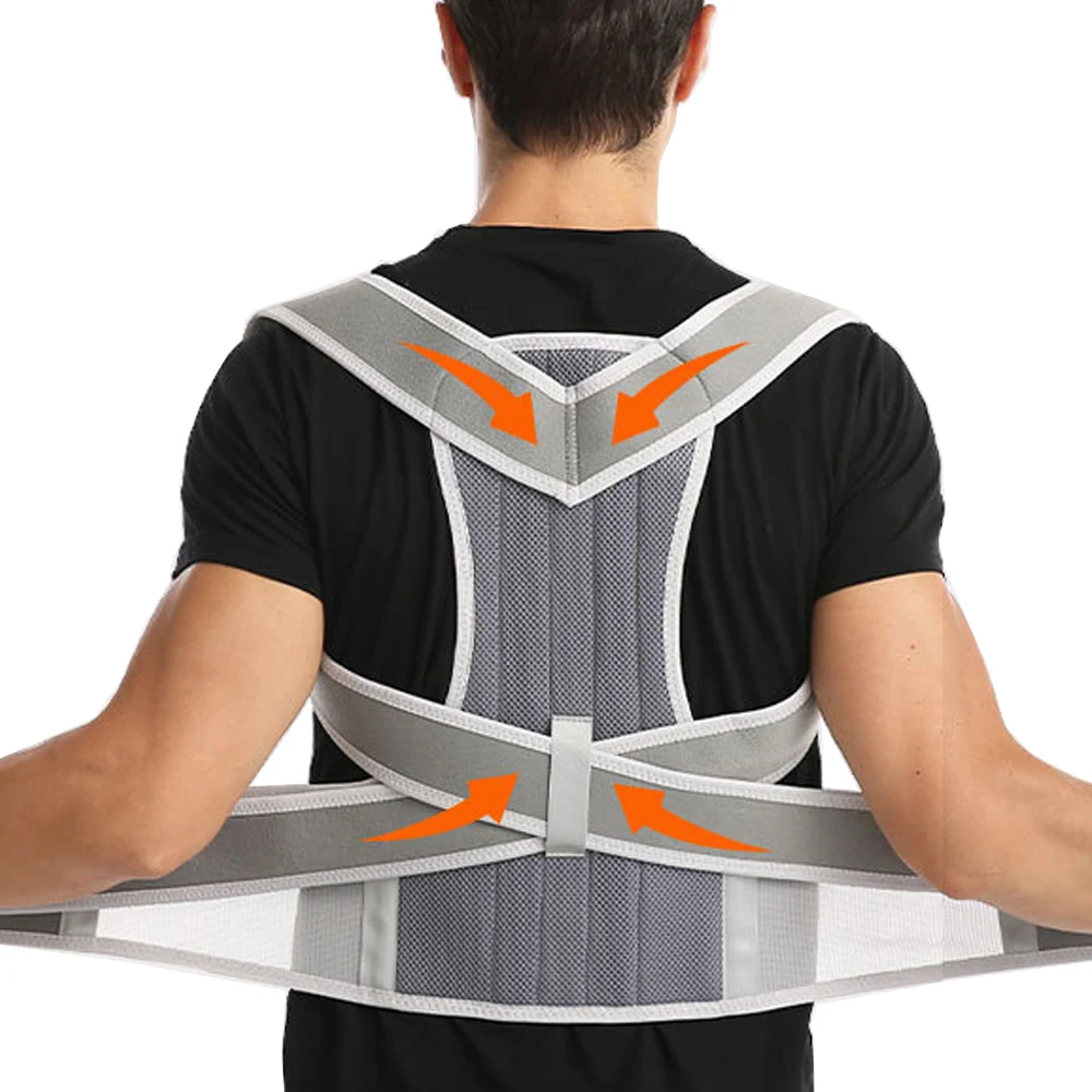 New Design Humpback Girdle Keel Upper Back Strap Brace Shoulder Posture Corrector Scoliosis Spine Support Lumbar Orthopedic Belt