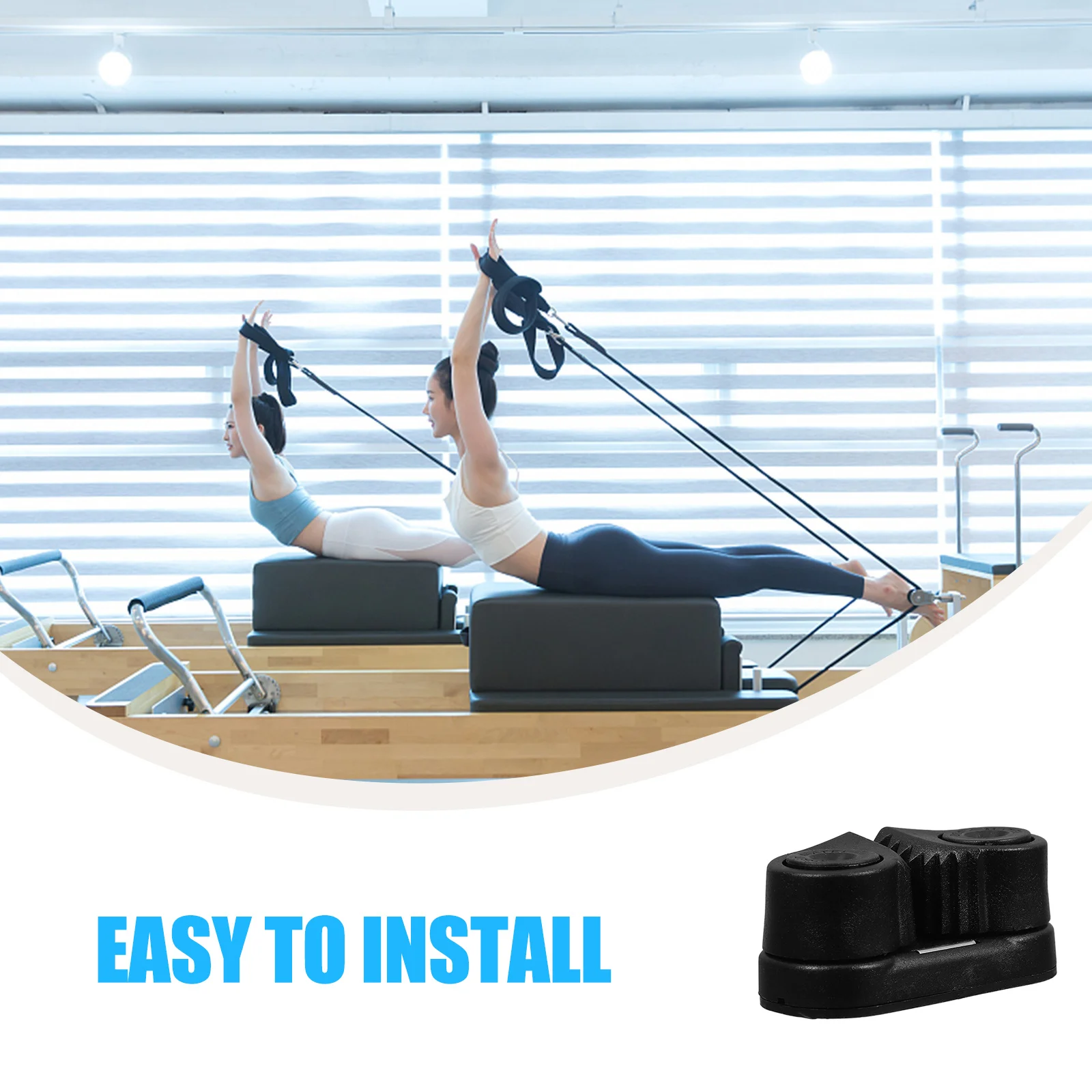 

1 шт. композитный кулачковый зажим шириной 64 мм, легкий, износостойкий для лодки, каяка, парусника, быстроразъемный зажим для нейлоновой веревки для фитнеса