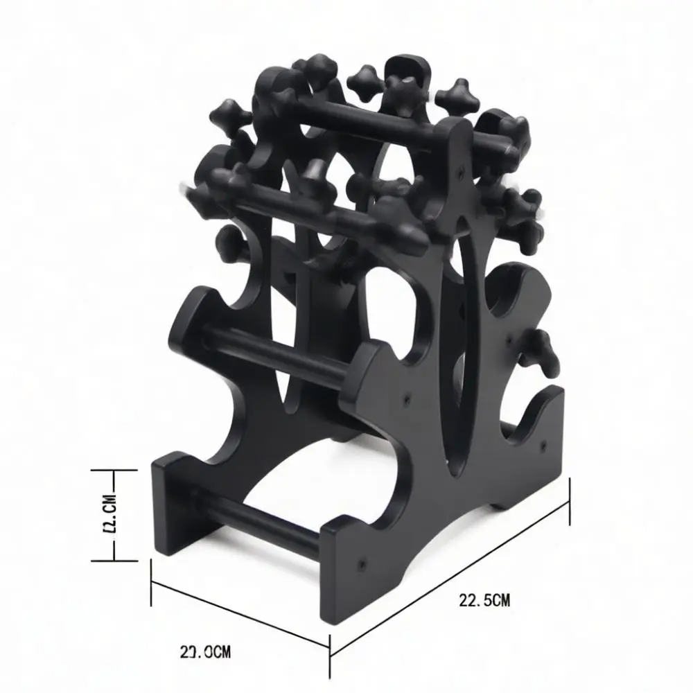 Dumbbell Storage Tower Stand Home Gym Equipment Organizer Sturdy Plastic Weight Rack Strength Training Accessory