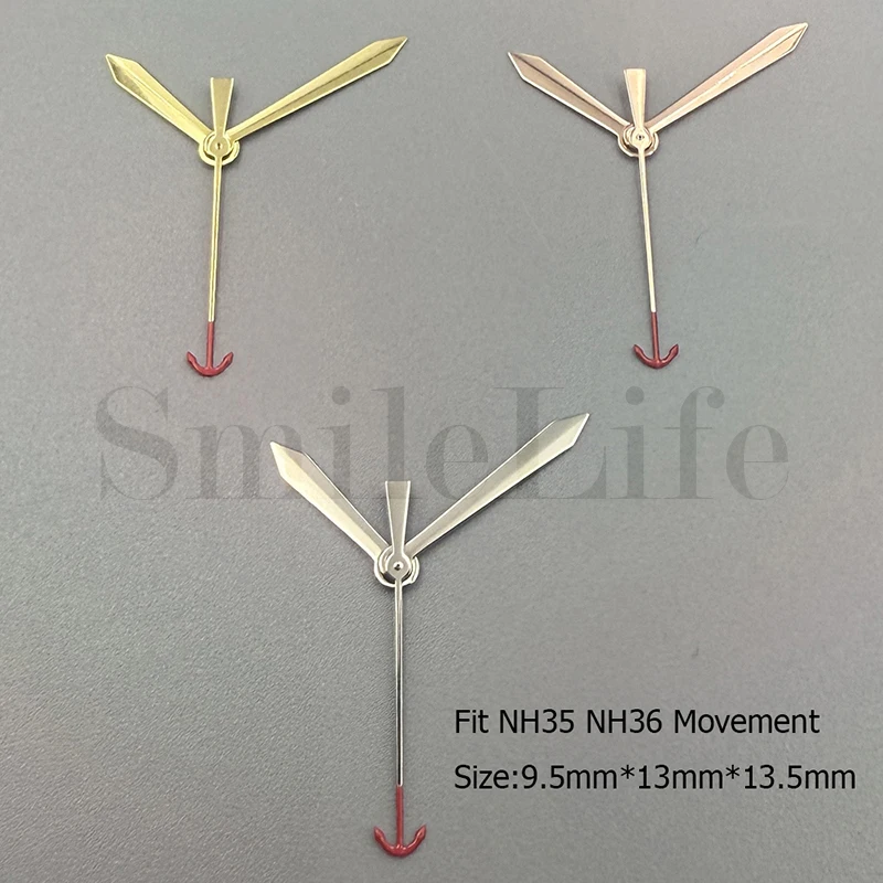 SmileLife Lancette per orologi Accessori per orologi per movimento NH35/NH36/4R/7S Lancette NH35 Oro rosa Oro Argento