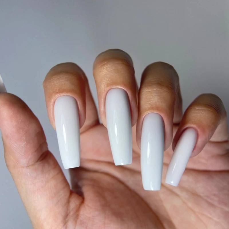 MSAHRE 50g Blu Shimmer Gel Estensione delle unghie French White Cover Builder Gel per unghie per l'estensione delle unghie Gel duro spesso autolivellante