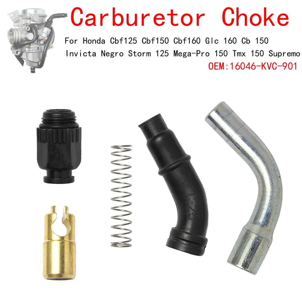 For Honda Cbf125 Cbf150 Cbf160 Glc 160 Cb 150 Invicta Negro Storm 125 Mega-Pro 150 Tmx 150 Supremo Carburetor Choke Starter Set