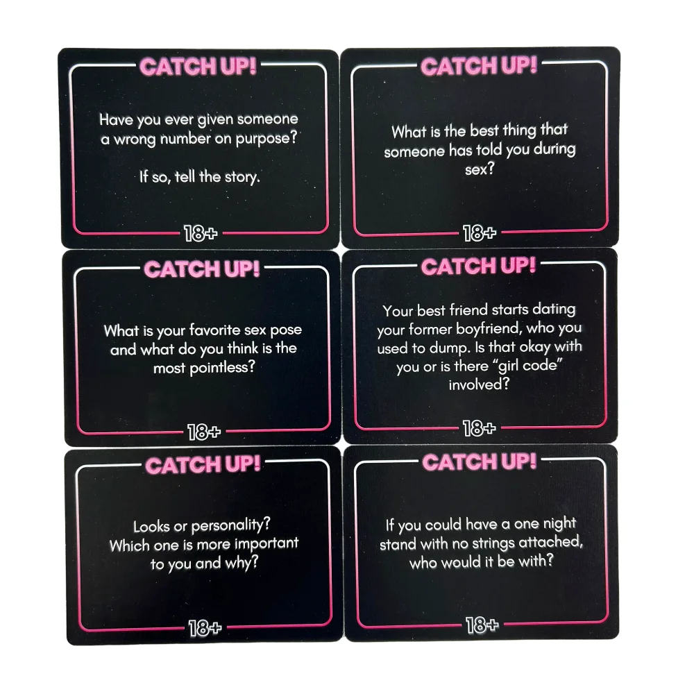 Catch Up! Card Game Girls Night 18+ Party Game Spicy Thought Provoking Conversation Starters for Fun Girls Nights Party