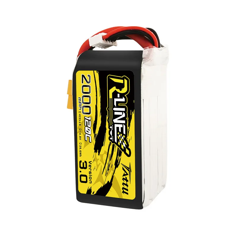 TATTU R-LINE 3.0 2000mAh 120C 14.8V Akumulator Lipo do helikoptera RC Quadcopter FPV Racing Drone Części z wtyczką XT60 Akumulator 4S