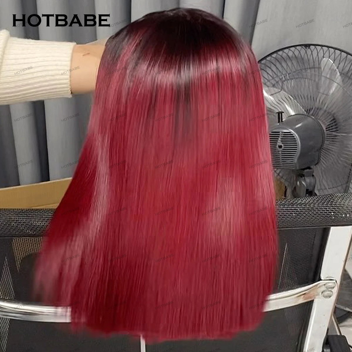 1B/99J Burgundy Color Glueless Wigs Human Hair Bob Straight 360/13×6/13×4 HD Transparent Lace Front Human Hair Wigs Wear And Go