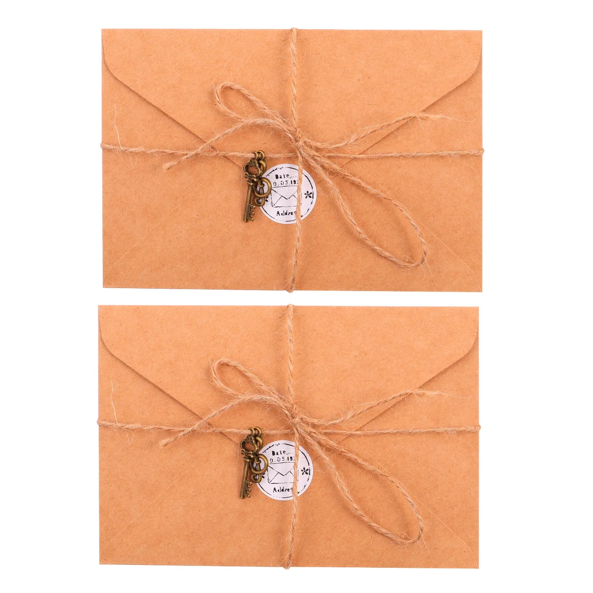 

1Set Retro Letter Paper Envelopes Thick Kraft Writing Paper Simple Literary Style Stationery Set for Awards Festivals