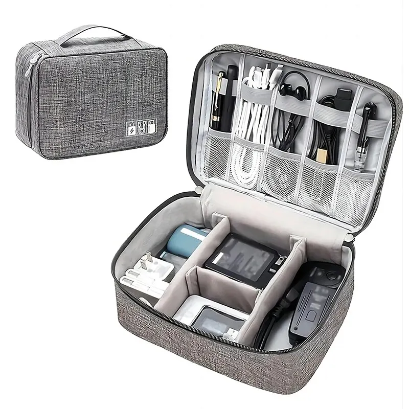Torba do przechowywania kabli Wodoodporny cyfrowy organizer elektroniczny Przenośna ładowarka USB z wtyczką do przechowywania Organizator kabli podróżnych