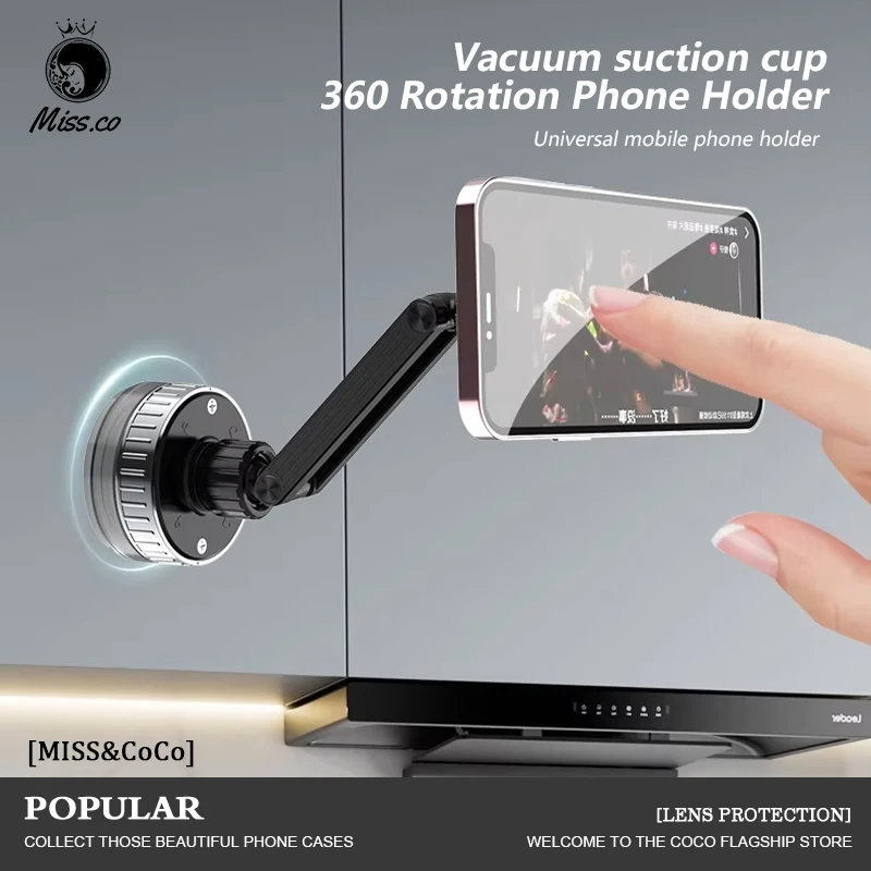 

Universal Mount Dashboard Windshield Flexible Adjustable 360 Rotation Auto Rotatable Truck Mobile Mount Phone Holder for Car