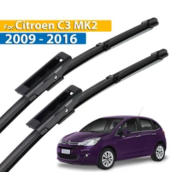 Erick's Wiper LHD Front Wiper Blades For Citroen C3 MK2 2009 - 2016 Windshield Windscreen Clean Window Car Rain Brushes 26